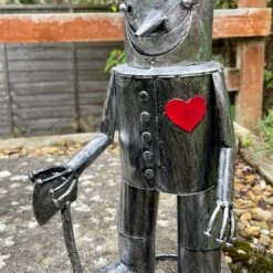 Darthome Limited Silver Tin Man Garden Sculpture 17 Darthome Limited Silver Tin Man Garden Sculpture -Decor Garden Shop IMG E4657