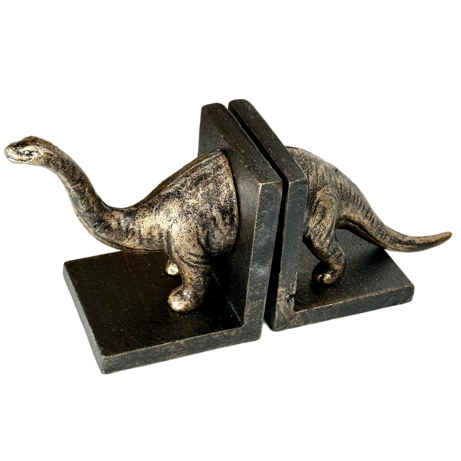 Darthome Limited Cast Iron Bronze Brontosaurus Bookends 11 Darthome Limited Cast Iron Bronze Brontosaurus Bookends - Image 11