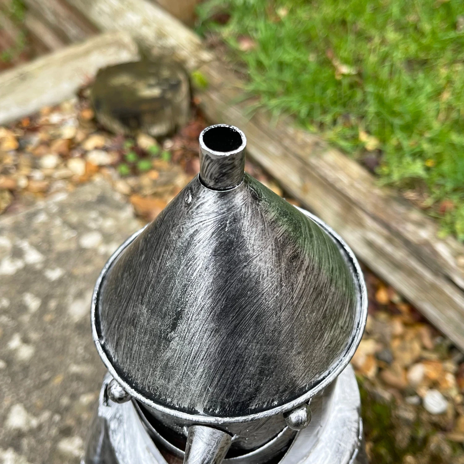 Darthome Limited Silver Tin Man Garden Sculpture 11 Darthome Limited Silver Tin Man Garden Sculpture - Image 11