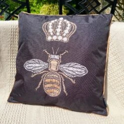 Darthome Limited Black Queen Bee Outdoor Cushion