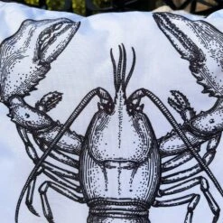 Darthome Limited White & Black Lobster Outdoor Cushion -Decor Garden Shop IMG E4672 edited39 1