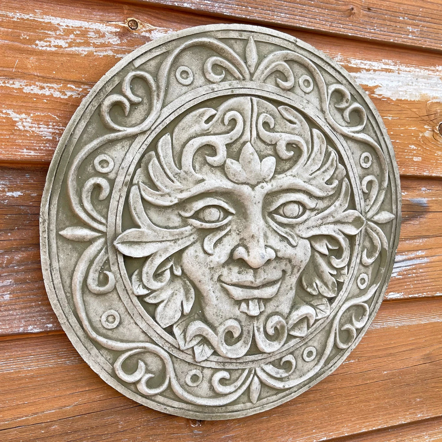 Darthome Limited Stone Ancient Greenman Garden Wall Plaque 28cm 1 Darthome Limited Stone Ancient Greenman Garden Wall Plaque 28cm