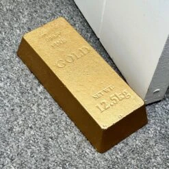 Darthome Limited Cast Iron Gold Bar Doorstop