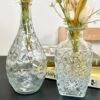 Darthome Limited Set Of 2 Large Clear Glass Vases- Bottles