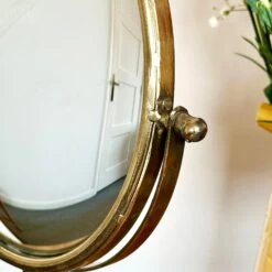 Darthome Limited Gold Convex Adjustable Table Mirror -Decor Garden Shop IMG E4810