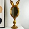 Darthome Limited Antique Gold Rabbit Ears Table Mirror