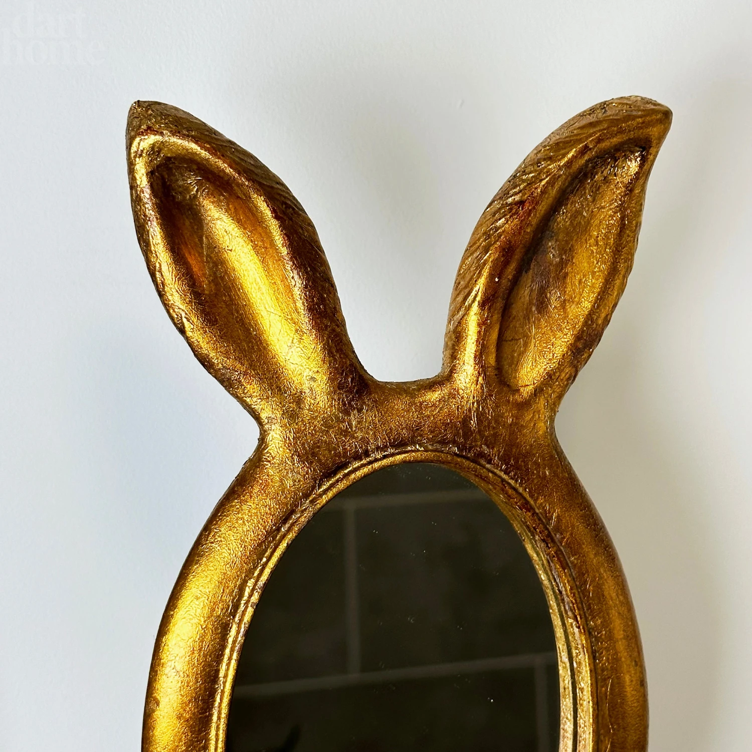 Darthome Limited Antique Gold Rabbit Ears Table Mirror 5 Darthome Limited Antique Gold Rabbit Ears Table Mirror - Image 5