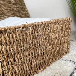 Darthome Limited Natural Lidded Seagrass Hampers -Decor Garden Shop IMG E4981