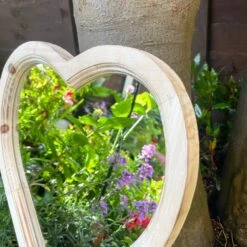 Darthome Limited Love Heart Solar Garden Mirror - Backlit Wood Frame 10 Darthome Limited Love Heart Solar Garden Mirror - Backlit Wood Frame -Decor Garden Shop IMG E4987 edited14