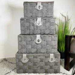 Darthome Limited Grey Paper Rope Storage Hampers
