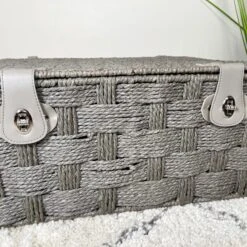 Darthome Limited Grey Paper Rope Storage Hampers -Decor Garden Shop IMG E5100