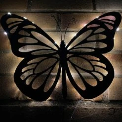 Darthome Limited Metal Butterfly Solar Wall Art