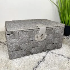 Darthome Limited Grey Paper Rope Storage Hampers -Decor Garden Shop IMG E5108