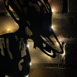 Darthome Limited Metal Barn Owl Solar Wall Art -Decor Garden Shop IMG E5111 edited114