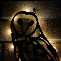 Darthome Limited Metal Barn Owl Solar Wall Art -Decor Garden Shop IMG E5112 edited115
