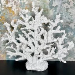 Darthome Limited White Resin Fire Coral Sculpture