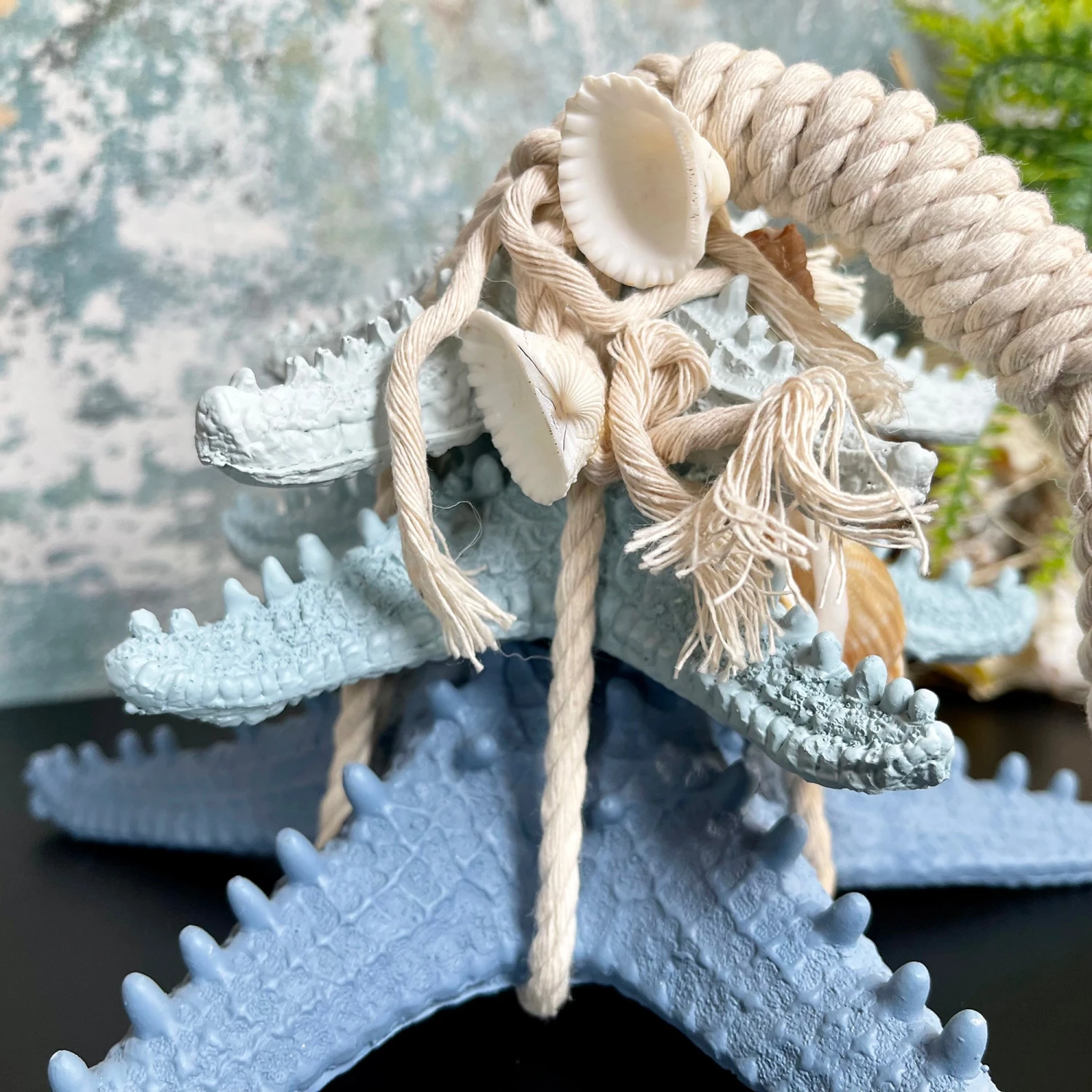 Darthome Limited Blue & White Starfish In Rope Ornament 5 Darthome Limited Blue & White Starfish In Rope Ornament - Image 5