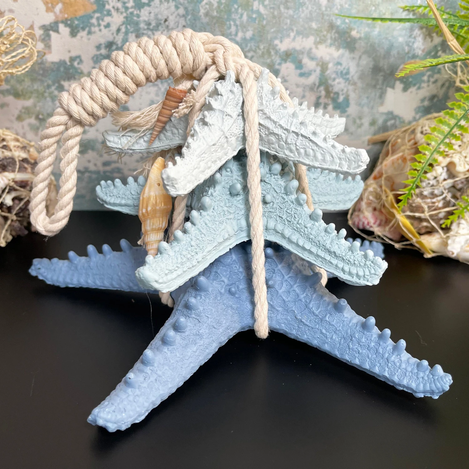 Darthome Limited Blue & White Starfish In Rope Ornament 7 Darthome Limited Blue & White Starfish In Rope Ornament - Image 7