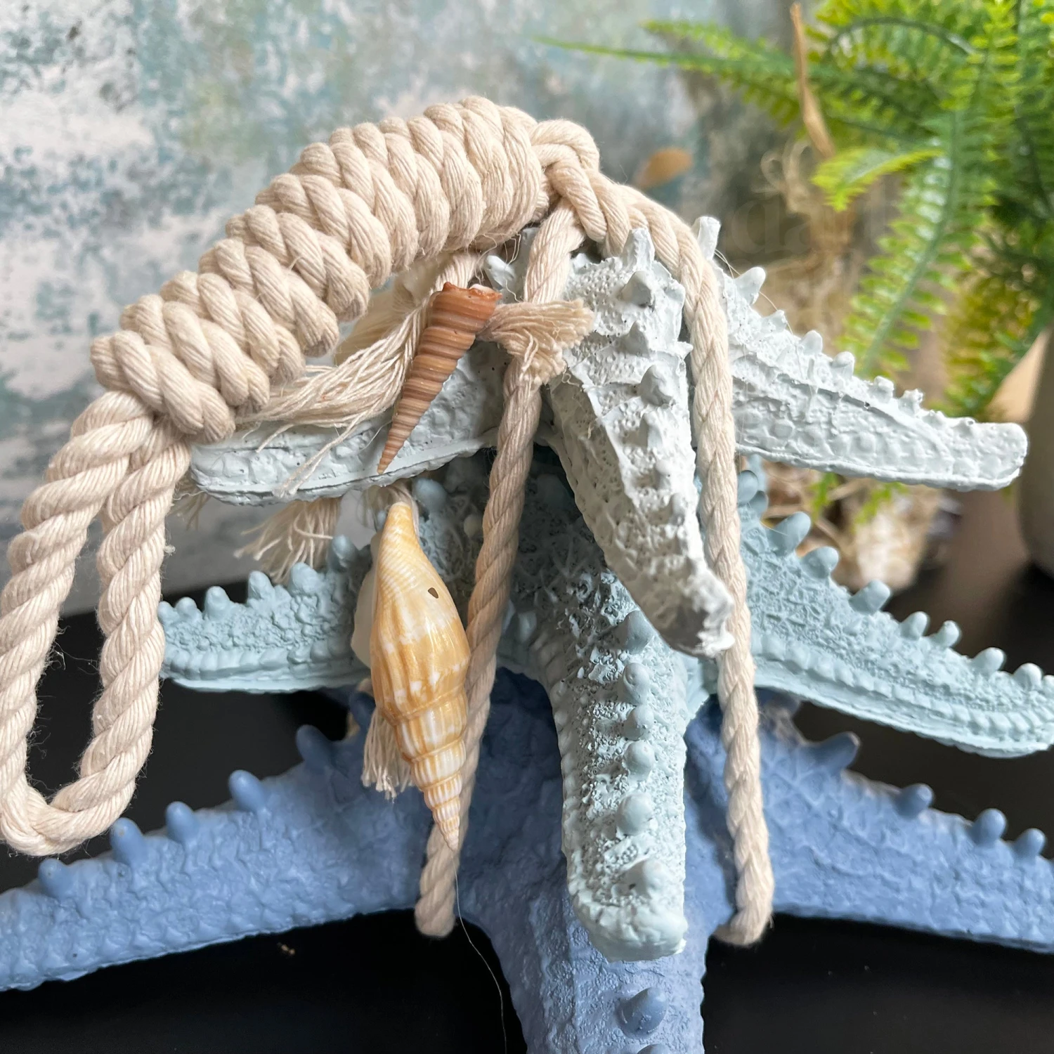 Darthome Limited Blue & White Starfish In Rope Ornament 8 Darthome Limited Blue & White Starfish In Rope Ornament - Image 8
