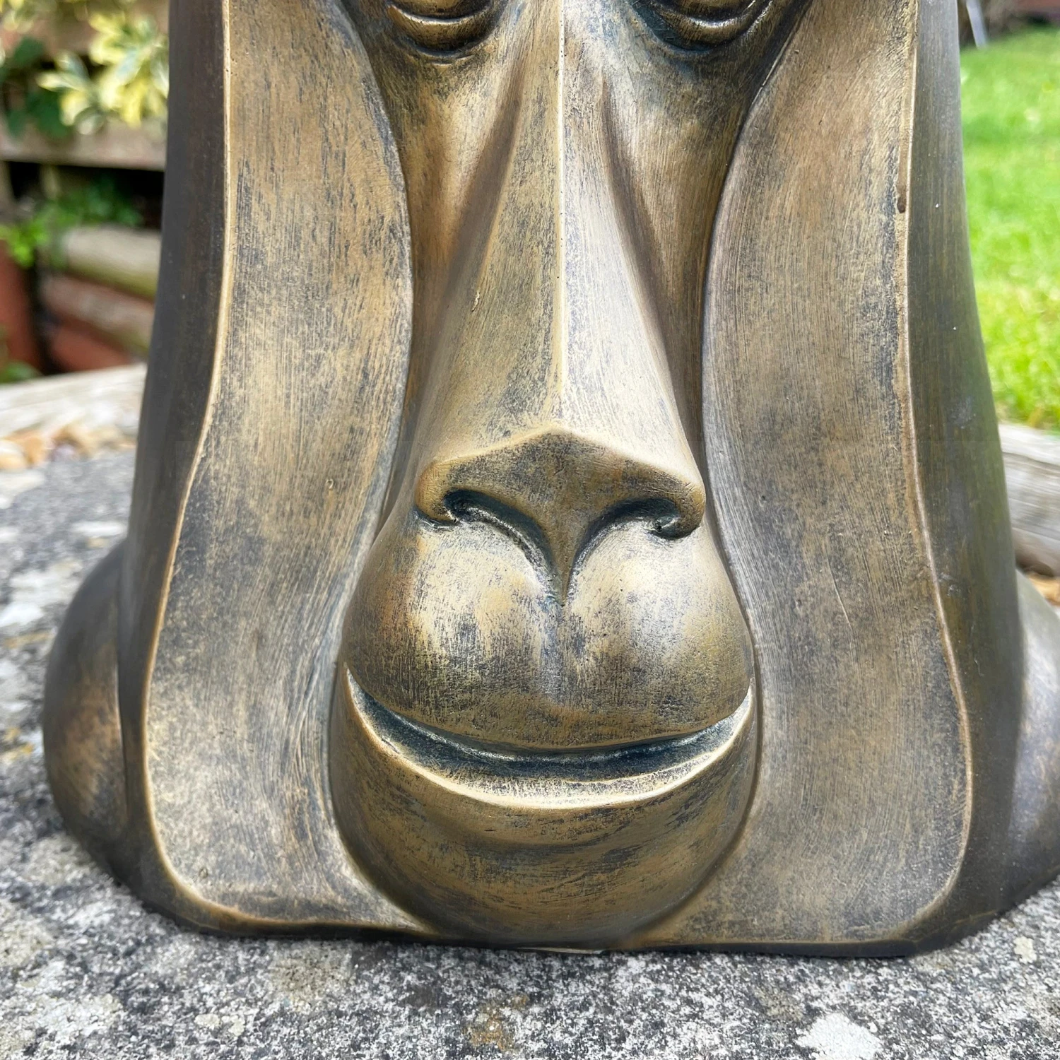 Darthome Limited Gold Monkey Head Planter Large 4 Darthome Limited Gold Monkey Head Planter Large - Image 4