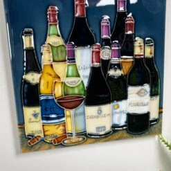 Darthome Limited Wine Cellar Selection Ceramic Art Tile 8x8" -Decor Garden Shop IMG E5340