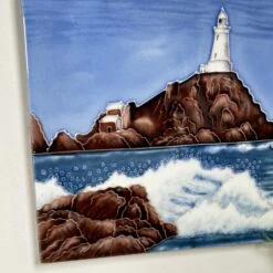 Darthome Limited Lighthouse Island Ceramic Art Tile 8x8" -Decor Garden Shop IMG E5351