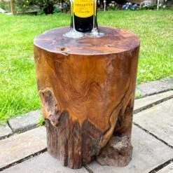 Darthome Limited Round Teak Root Block Table
