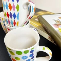 Darthome Limited Ceramic Set Of 4 Bright Spark Mugs 350ml -Decor Garden Shop IMG E5514