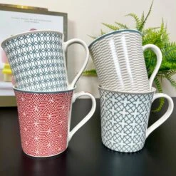 Darthome Limited Bone China Set Of 4 Geometric Mugs 380ml -Decor Garden Shop IMG E5521 3fc7ab7d 37b0 4d0e 923f bbae395b8cea