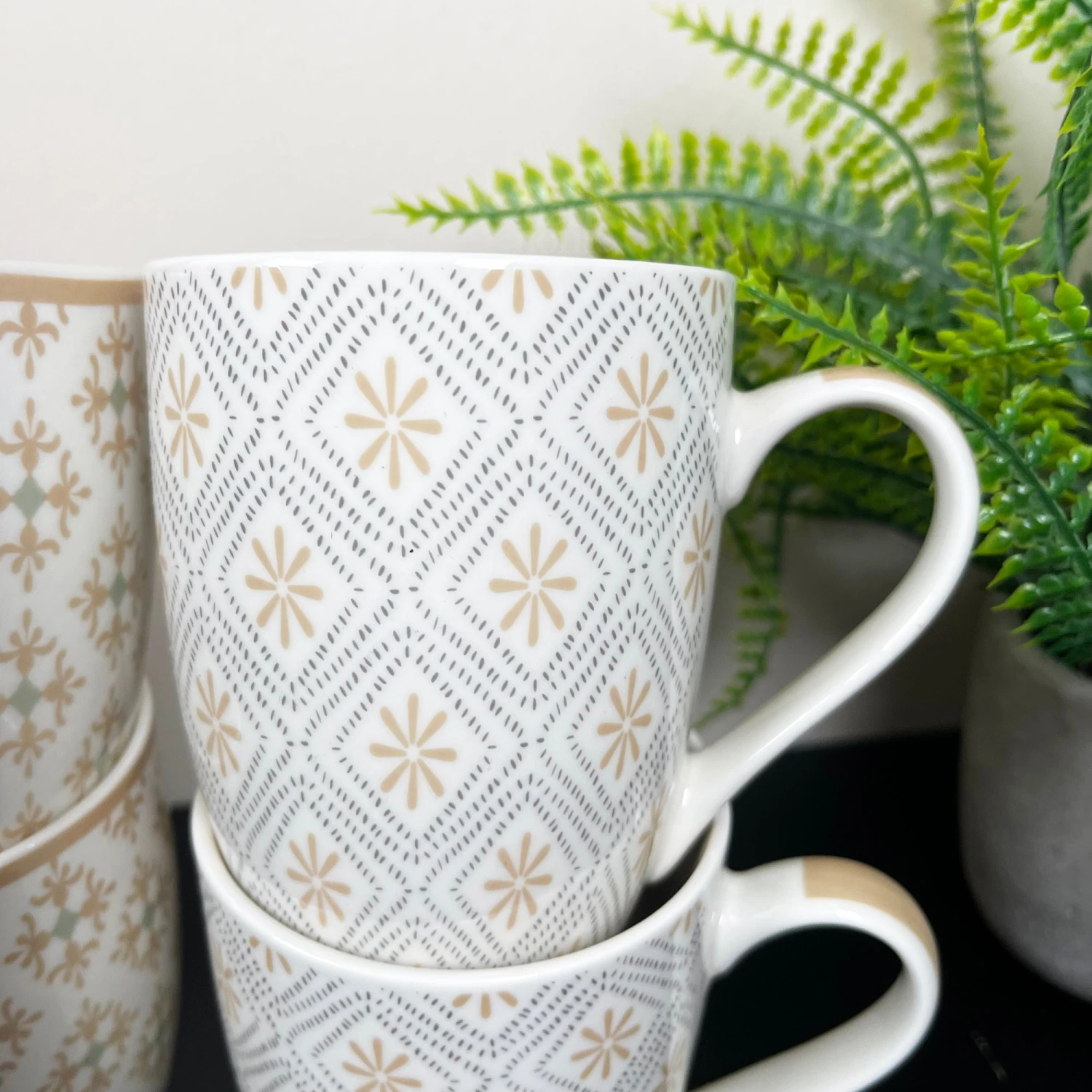 Darthome Limited Moroccan Patterned Mugs Set Of 4 2 Darthome Limited Moroccan Patterned Mugs Set Of 4 - Image 2