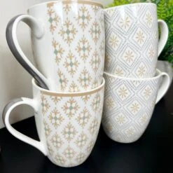Darthome Limited Moroccan Patterned Mugs Set Of 4 15 Darthome Limited Moroccan Patterned Mugs Set Of 4 -Decor Garden Shop IMG E5604
