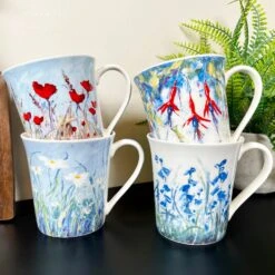 Darthome Limited Wildflower Meadow Mugs Set Of 4