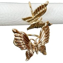 Darthome Limited Set Of 2 Gold Butterfly Napkin Rings 13 Darthome Limited Set Of 2 Gold Butterfly Napkin Rings -Decor Garden Shop IMG E5696copy