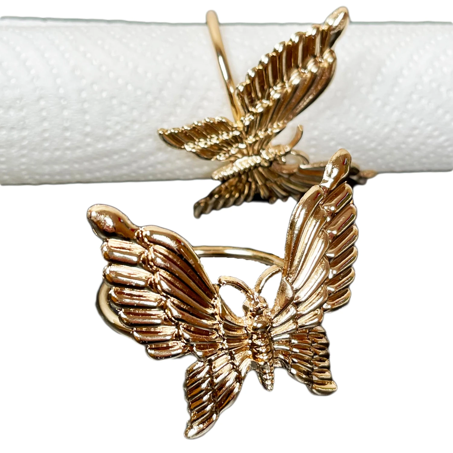 Darthome Limited Set Of 2 Gold Butterfly Napkin Rings 7 Darthome Limited Set Of 2 Gold Butterfly Napkin Rings - Image 7