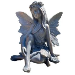 Darthome Limited Bronze Sitting Flower Fairy Ornament -Decor Garden Shop IMG E5859 edited116copy
