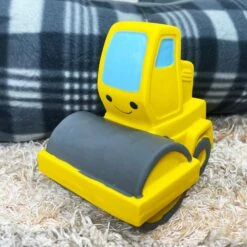 Darthome Limited Yellow Latex Road Roller Squeaky Dog Toy