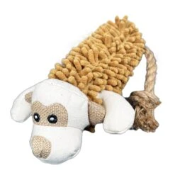 Darthome Limited Shaggy Monkey Squeaky Dog Toy With Rope Tail 15 Darthome Limited Shaggy Monkey Squeaky Dog Toy With Rope Tail -Decor Garden Shop IMG E6026copy