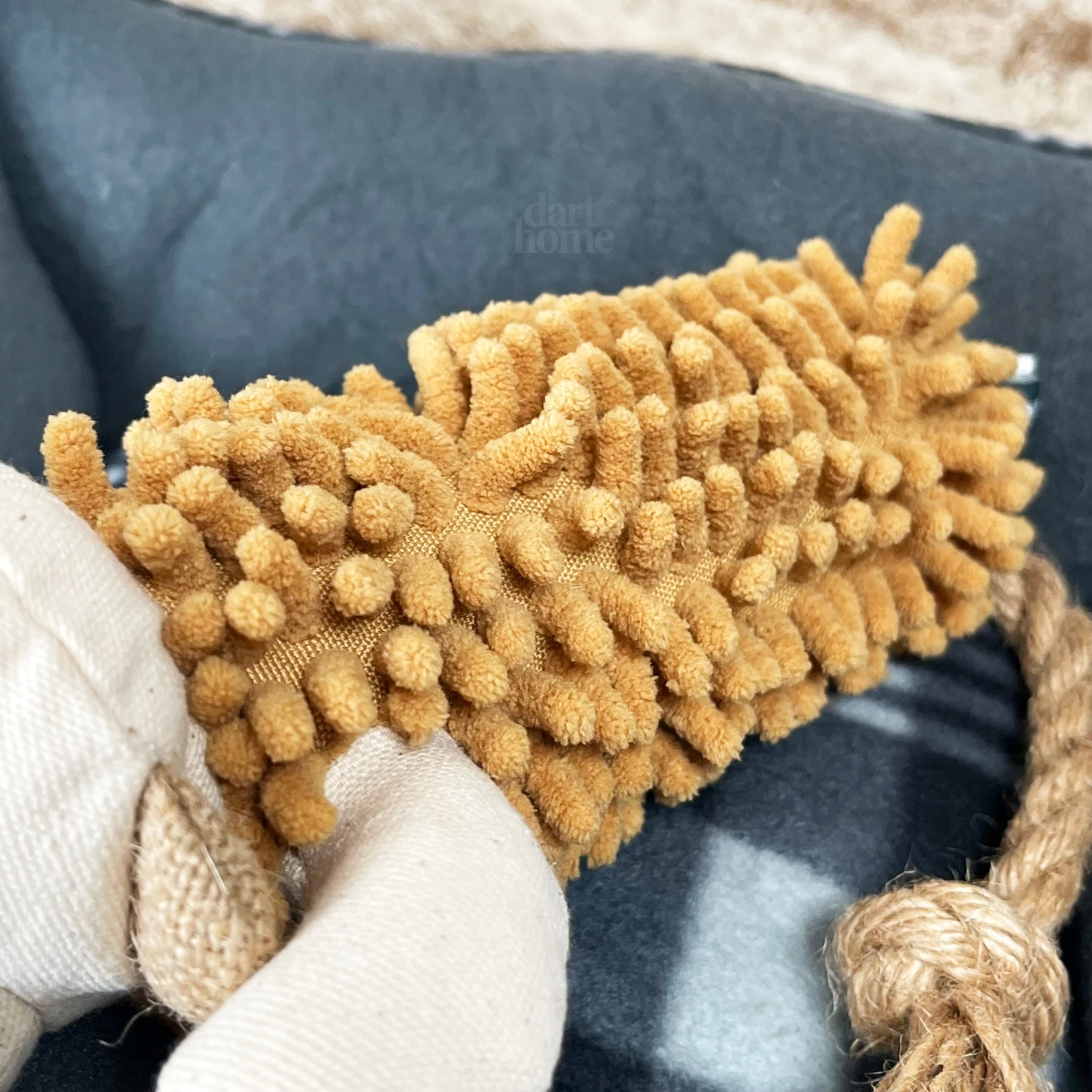 Darthome Limited Shaggy Monkey Squeaky Dog Toy With Rope Tail 6 Darthome Limited Shaggy Monkey Squeaky Dog Toy With Rope Tail - Image 6