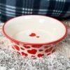 Darthome Limited Ceramic Love Heart Cat Bowl