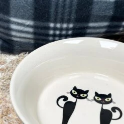 Darthome Limited Ceramic Polka Dot Cat Bowl -Decor Garden Shop IMG E6081