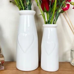 Darthome Limited Set Of 2 Heart Bottle Vases 9 Darthome Limited Set Of 2 Heart Bottle Vases -Decor Garden Shop IMG E61461