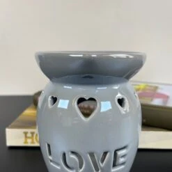 Darthome Limited Love Stensil Grey Wax Melt Burner 8 Darthome Limited Love Stensil Grey Wax Melt Burner -Decor Garden Shop IMG E6191 edited64