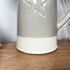 Darthome Limited Two Tone Embossed Star Jug Vase 10 Darthome Limited Two Tone Embossed Star Jug Vase -Decor Garden Shop IMG E6384