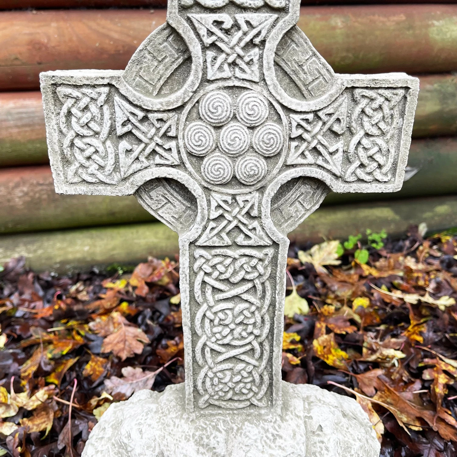 Darthome Limited Stone Celtic Cross Block Statue 5 Darthome Limited Stone Celtic Cross Block Statue - Image 5