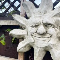 Darthome Limited Stone Jolly Sun Wall Plaque -Decor Garden Shop IMG E6500