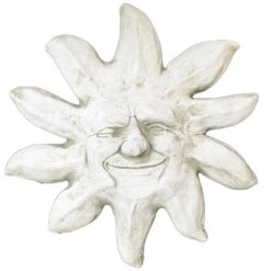 Darthome Limited Stone Jolly Sun Wall Plaque -Decor Garden Shop IMG E6508copy