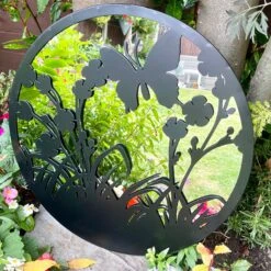 Darthome Limited Butterfly Flower Garden Silhouette Mirror -Decor Garden Shop IMG E6532 edited218 1