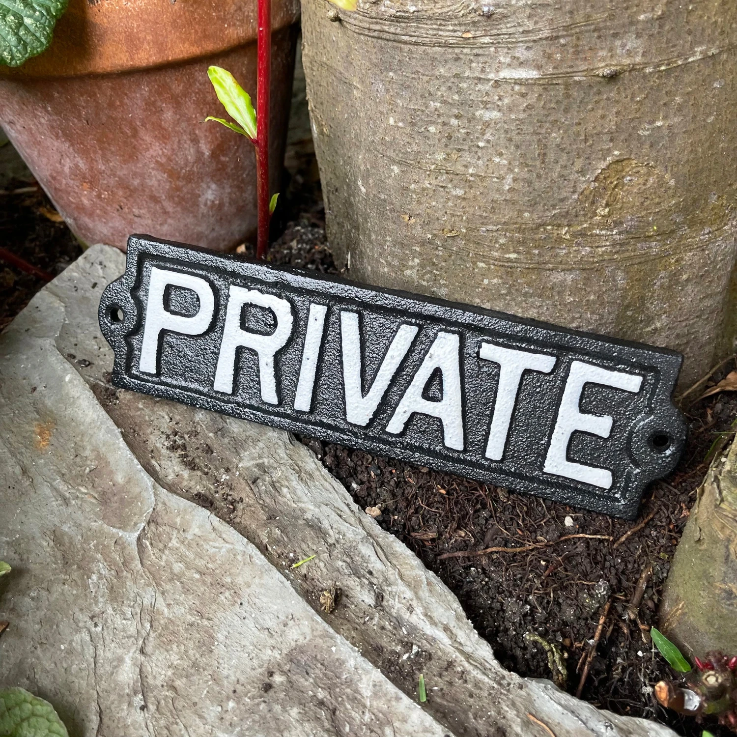 Darthome Limited Black Cast Iron Private Sign 3 Darthome Limited Black Cast Iron Private Sign - Image 3