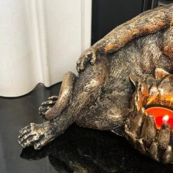 Darthome Limited Gold Lying Monkey Tealight Holder -Decor Garden Shop IMG E6661 1