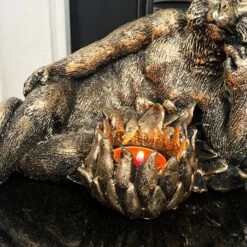 Darthome Limited Gold Lying Monkey Tealight Holder -Decor Garden Shop IMG E6662 1